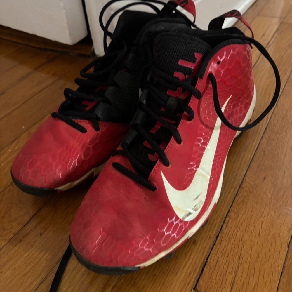 Nike Men's Force Zoom Trout 5 Pro Baseball Cleats Size 10 Red White
